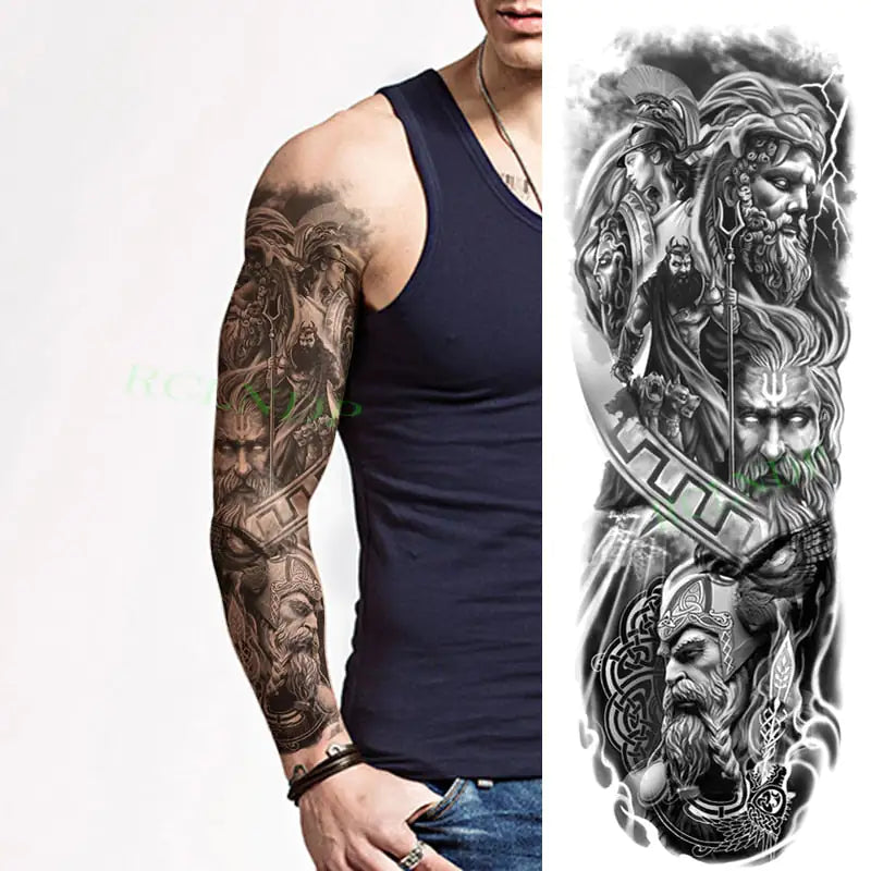 Full Arm Men's Tattoo