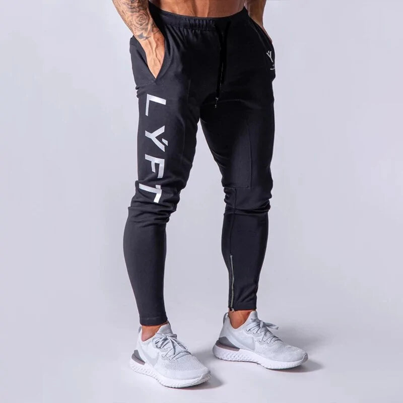 Men's Fitness Sweatpants: Elastic Jogger Track Pants