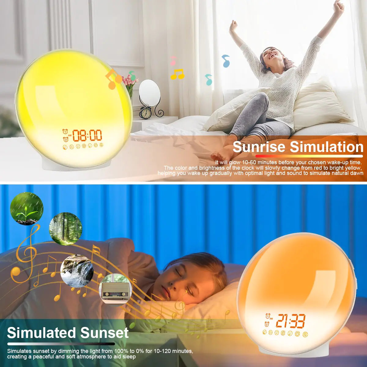 Wake Up Light Alarm Clock