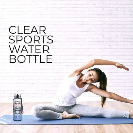 50 oz Clear Sports Water Bottle - High Capacity Hydration