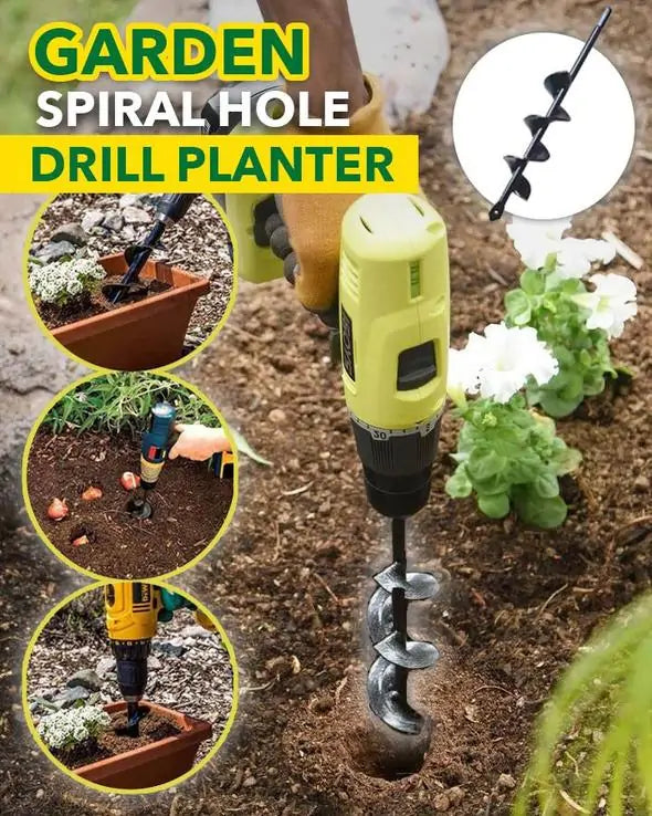 Garden Spiral Hole Drill Planter