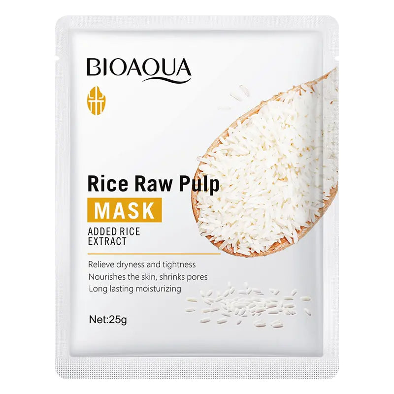 Bioaqua Face Care Sheet Masks Rice Nourishing Moisturizing